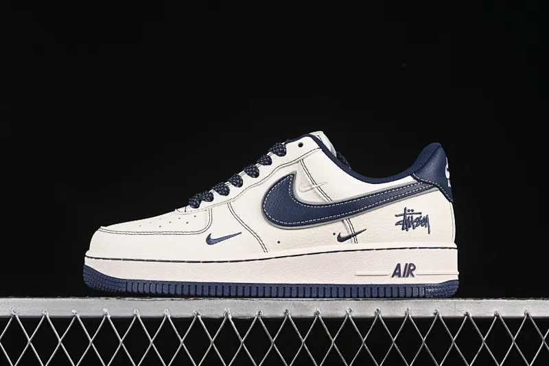 All categories Nk Air Force 1 Air Force series Nk Air Force 1 Low Air Force low-top Nike Air Force 1'07 Low Stusi co-branded dark blue small three hooks Air Force 1 low-top casual sneakers HH7518-061